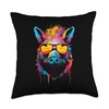Boar Wild Pigfor Fan and Hunters Throw Pillow, 18x18, Multicolor