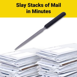 Office Letter Opener Stainless Steel Envelope Openers Lightweight Mail Slitters Letter Knives for Office Home Supplies (1)