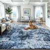 Lessymo Area Rug 9x12 Living Room, Washable Abstract Soft Carpet