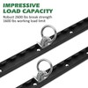 SPARKWHIZ 24 inch Aluminum L Track Rail with 4pcs Single