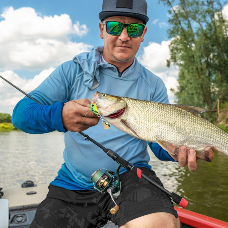 Wisebom 6 Pcs Weiches Angelköder-Set Kunstköder Simulation Falscher Köder Köder-Set