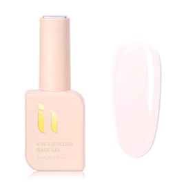 idyllbeauty Builder Gel 4 in 1 Nail Polishes, Nail Artist for Beginners, Hema Free, Strengthener, UV Curing Gel Nail Polish 10ml, Shaped Nails