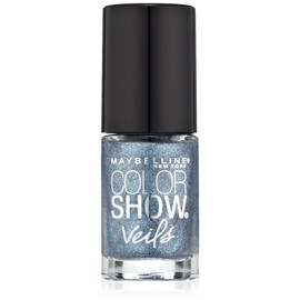 Maybelline New York Color Show Veils Nail Lacquer Top Coat, Blue Glaze, 0.23 Fluid Ounce