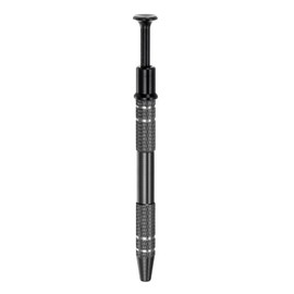 HARFINGTON 4-Claw Pick Up Tool Piercing Ball Grabber Stainless Steel Jeweler's Pick Up Tool 4 Prongs Grabber for IC Chip Electronic Components Parts Nails Clamping, Black