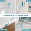 Extendable Baseboard Cleaner Mop with Reusable Microfiber Pad