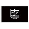 3×5 FT Black Alberta Flag,Large Canada Province AB Decor,Double Side