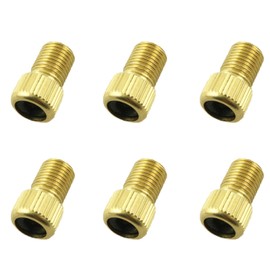 YTgilo 6PCS Tire Inflator Wheel French Valve Adapters Mountain Bike Inflator French to American Nozzle Converter Head Tire French Valve Adapter for Inflator Accessories Air Compressor Tire Inflation