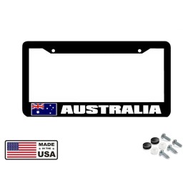 BLVD AUSTRALIA flag License Plate Frame Including Mounting Hardware Made In USA