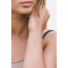 Sofia Milani - Women's Bracelet 925 Silver Heartbeat Pendant, 23 inches, Yellow Gold