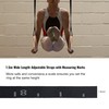 YOELVN Wooden Gymnastic Rings with Adjustable Number Suspension Trainer Straps