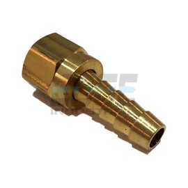 EDGE INDUSTRIAL 5/16" Hose ID to 5/16" 45° Female SAE Flare Brass Swivel Connector Fuel/AIR/Water/Oil/Gas/WOG (Qty 01)