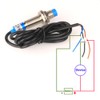 Gebildet 2pcs Metal Inductive Proximity Sensor Detection Switch, LJ12A3-4-Z/BX Detector