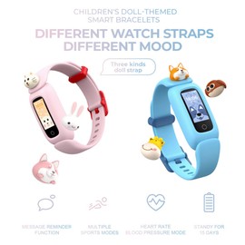 Smartwatch Children's Watches for Boys Children's Watch Girls Pedometer Watch with Alarm Clock and Notification Fitness Watch with Heart Rate Monitor Sleep Monitor Steps Calorie Consumption Mileage
