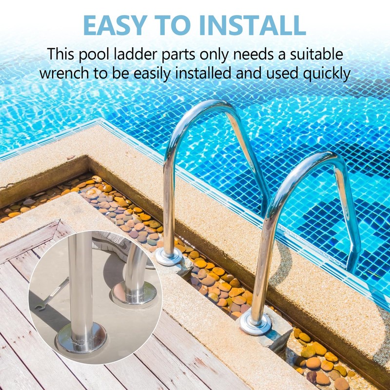 Mebiosi 2 Set Pool Ladder Anchors Wedge Assembly Compatible with