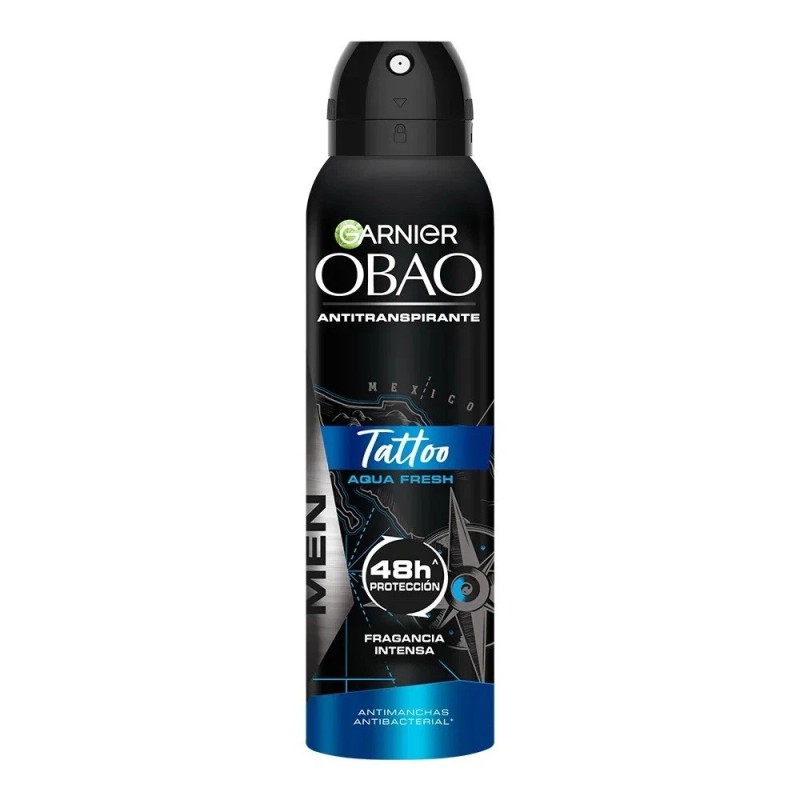 Garnier 3X Desorantes Obao Tattoo Co-creación men Spray 150ml