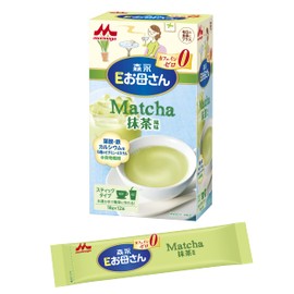 Morinaga E Mom Matcha Flavor, 0.6 oz (18 g) x 12 Bottles [Pregnancy to Nursing] Caffeine Zero Folic Acid Iron Calcium
