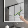 Shower Squeegee for Glass Doors, Car Window Squeegee with Wooden