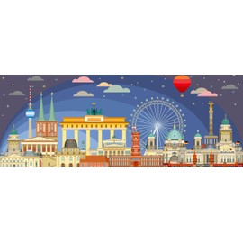 Ravensburger Puzzle 12000449 Puzzle Night in Berlin 1000 Pieces for Adults and Children from 14 Years