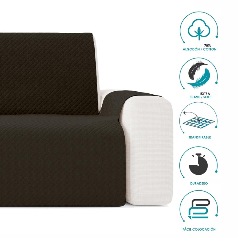GAMUSI Chaise Lounge Sofa Cover 290cm Right Corner (Up to