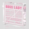 Boss Lady Gifts for Women, Office Desk Decorations Plaque Sign,