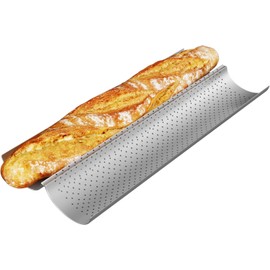 HENWUBEI French Baguette Pan Set, Non-Stick sourdough pan, Bread feet, 2 Bread Baguette pan, Home Artisan Baker's Kit Cooking Roll, 15 "x 6.3" Perfect to Create Crisp Golden Brown Crust