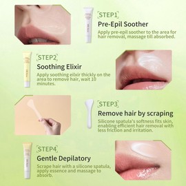 Hair Removal Cream Set for Men And Women - Convenient Home Kit, for Underarms, Legs, Arms, No Irritation