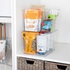 Smart Design Large Clear Storage Bin with Handles - 12.2"