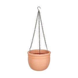 Vasar Hanging Basket Frost-Resistant Diameter 25 cm Height 19 cm Plastic Orange / Terracotta