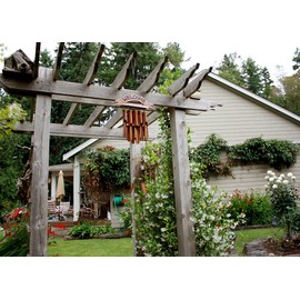 Cohasset Gifts Bamboo Wind Chimes | Natural Beautiful Sound | Wood Outdoor Home Decor | #190W Welcome Sign Chime