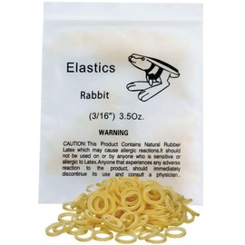 100 Pack Orthodontic Elastics Dental Rubber Bands Intraoral Elastic Bands Black Rabbit (Light, 3.5 Oz, 3/16'')
