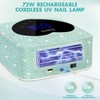 Linssy UV LED Nail Lamp, 72W Cordless Nail Lamp Nail