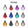 MECCANIXITY 200PCS Flat Back Acrylic Teardrop Gems 6x10mm Artificial Rhinestones