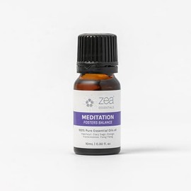 Zea Essentials Meditation Lifestyle Blend 100% Pure Essential Oil 10 ml – Aromatherapy Oil for Balance & Reflection – Relaxing, Stress-Relieving & Grounding with Patchouli, Frankincense & Clary Sage
