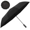 Travel Umbrellas for Rain, 12 Ribs Windproof Large Umbrella, Compact