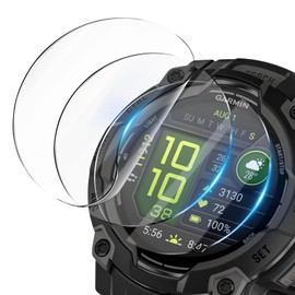 NECARSIN 6 Packs Compatible for Garmin Instinct 3 50mm Screen Protector,Advanced Soft TPU (Non-tempered Glass) High Definition Scratch Resistance without Bubbles