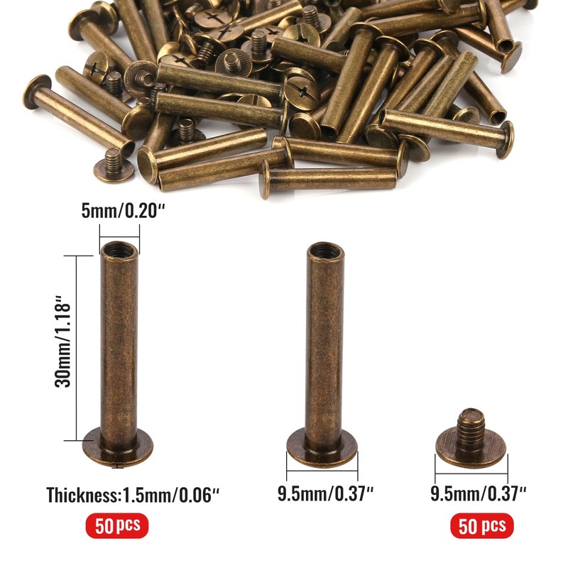 Chicago Binding Screws - 5 mm x 30 mm Binding