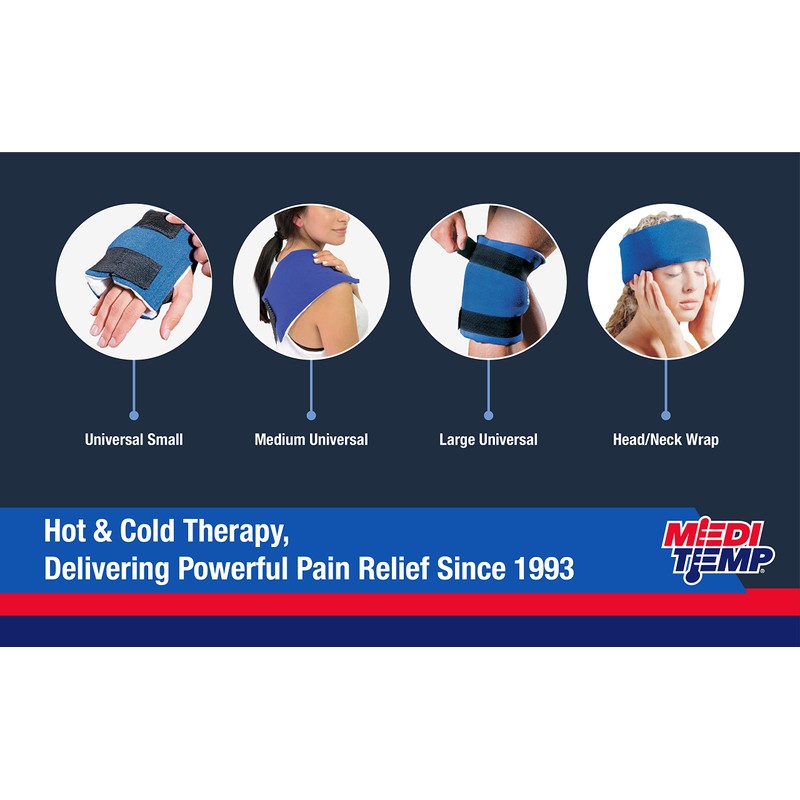 Medi-Temp Head-Neck Hot & Cold Reusable Compress Pad 1 ea