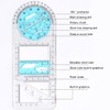 Geometric Ruler, Multifunctional Geometric Ruler, Geometric Drawing, Measuring Instruments, Drawing