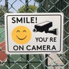 Joffreg Smile You're on Camera,Video Surveillance Sign,UV Protected,Fade Resistant,Indoor Or