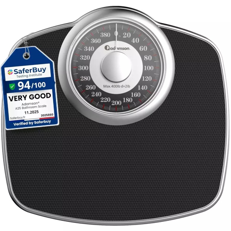 Adamson 아담슨 A25 체중계 - 최대 400파운드 12.4인치 x 10.2인치