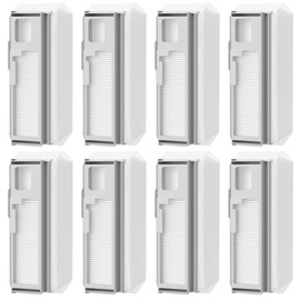 8 Pack Dust Bags for Narwal Freo Pro | Freo X Ultra | Freo X Plus Robot Vacuum, 1L Capacity Disposable Dust Bag Replacement with Built-in Hepa Fil-ter