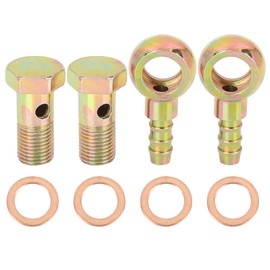 X AUTOHAUX Set of 2 Hollow Screw Washer Kit Metal with 12 mm Diameter for Motorcycle Car