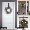 Wreath Hanger,Adjustable Length 14.9-25 Inch Metal Door Hanger,Wreath Hanger for