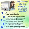 Quick Canary Magnetic Weekly Dry Erase Board Calendar Whiteboard- Latest
