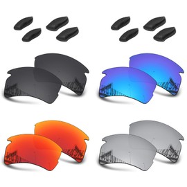 Well-aimed Replacement Lenses Compatible with Oakley Flak 2.0 OO9295 Sunglasses - Value Pack 401