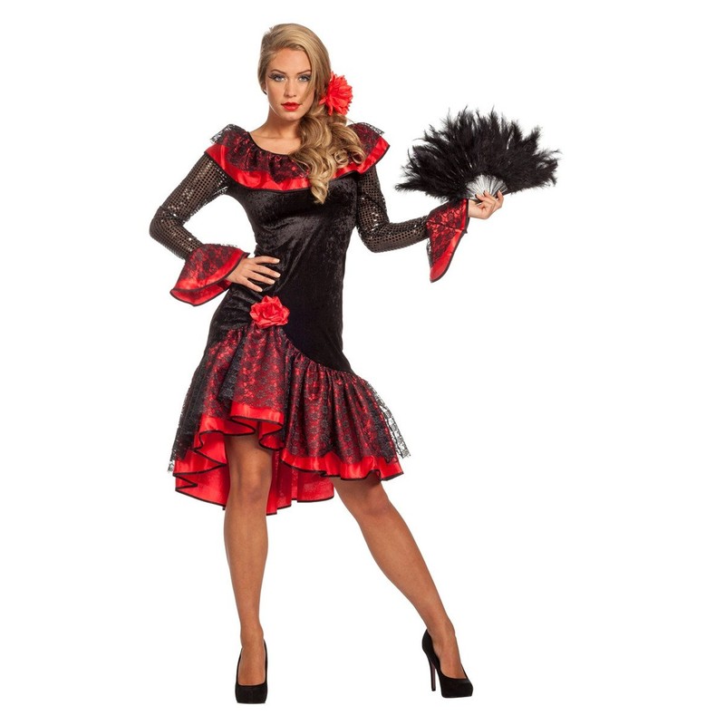 Adult Flamenco Dancer Ladies Costume: (EU48 UK20/22 US16)