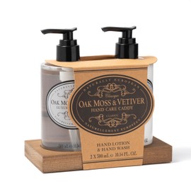 Naturally European Hand Wash/Hand Lotion Caddy (2 x 300ml) Oak Moss & Vetiver