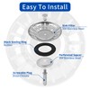 2 Pieces Kitchen Sink Strainer, 78mm Diameter Sink Filter, Sink