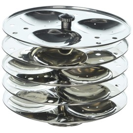 Tabakh 5-Rack Stainless Steel Hawkins Type Idli Stand, Makes 15 Idlys