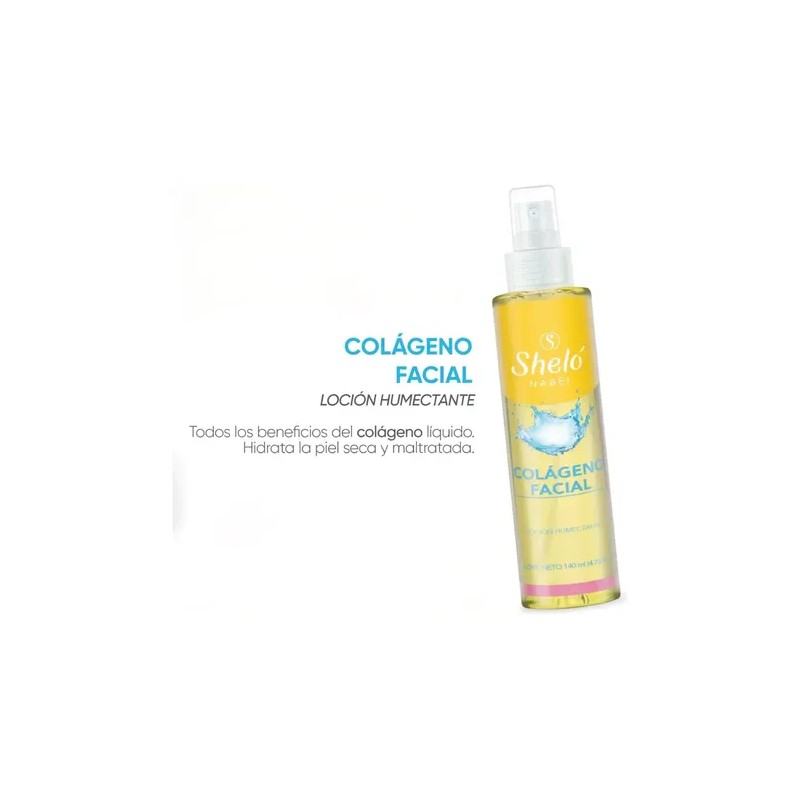 Sheló Nabel Loción Facial Con Colágeno, Hidratación Y Elasti